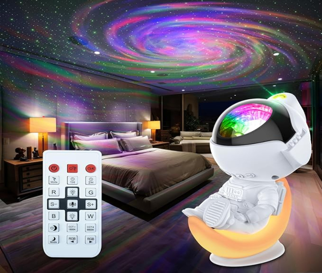 Astronaut Projector, Space Projector Star Projector for Bedroom, Galaxy Projector Night Light with Timer and Remote, Kids Adults Room Decor Aesthetic, Gifts for Christmas, Birthdays